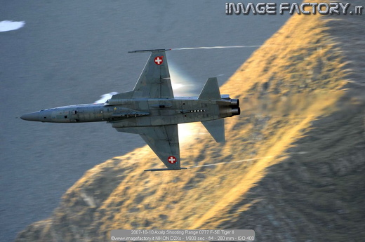 2007-10-10 Axalp Shooting Range 0777 F-5E Tiger II